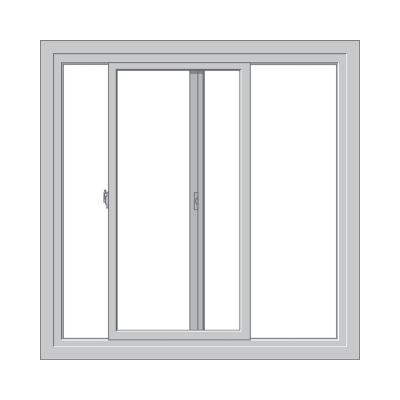 China High Quality Durable Magnetic Screen Aluminum Alloy Sliding Window for sale