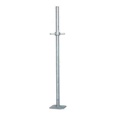 China Construction Q235 Adjustable Screw scaffolding Base Jack hollow base jack 34 X 600 mm for sale