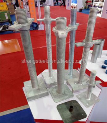 China Construction Q235 Adjustable Screw scaffold Base Jack hollow jack base for scaffolding adjust the height for sale