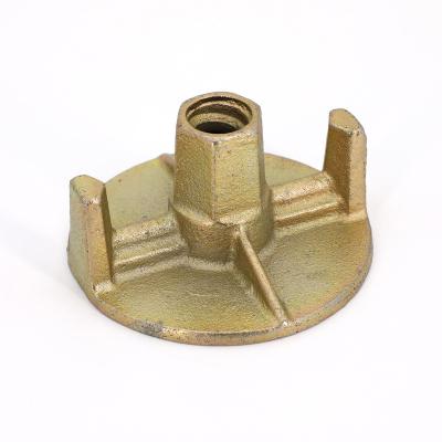 China Industrial Construction Steel Formwok accessories cast iron Round plate Wing Nut 15/17mm 100 mm Te koop