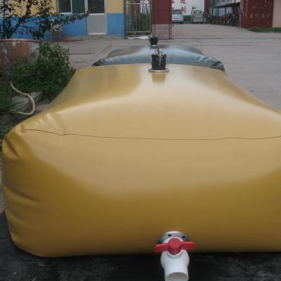 China Water Storage Reusable Customizing Large size Irrigation using PVC water tank PVC water storage tank with valves Rectangular pillow shape for sale