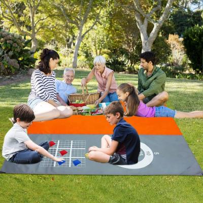 China Waterproof Beach Lightweight Durable Blanket With Mat Lightweight Portable Picnic Blankets Outdoor Play Game Camping Travel Accessories for sale