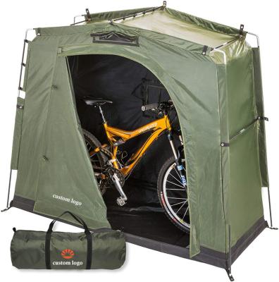 China All Types 2022 New Custom Durable Light Weight Portable Bicycle Throw Cover For Bikes Bike Storage Tent for sale