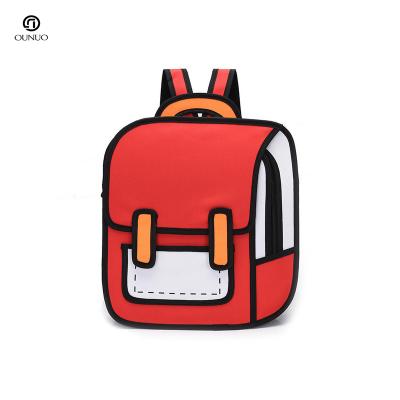 China Anti-theft in stock wholesale custom backpack with logocustom 2d backpack custom embroidered backpacks for sale