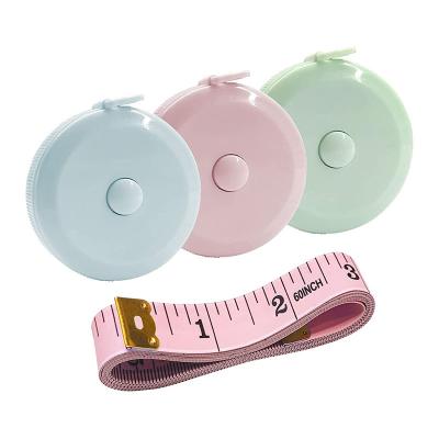 China ABS & Stainless Steel Fabric Sewing Tailor Cloth Knitting Craft Weight Loss Measurements Retractable 60-inch 1.5 Meter Tape Measure Measuring Tape fo for sale