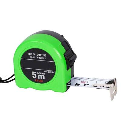 China ABS & Stainless Steel New Design Black Green construction tool ABS measuring tape 5m 25mm Metric Inch tape measure with logo custom for sale