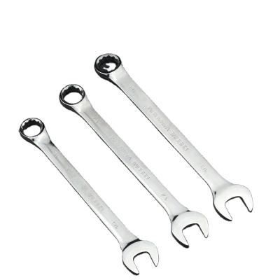 China Stainless steel Dual Perpose 5.5mm-32mm Repair Tools CRV   Double Open End Ratchet  Wrench Spanner Set for sale