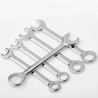 China Stainless steel 4-11mm  10 pcs mini small Metric Meter Open double head end Multifunction Wrench Spanner set for sale