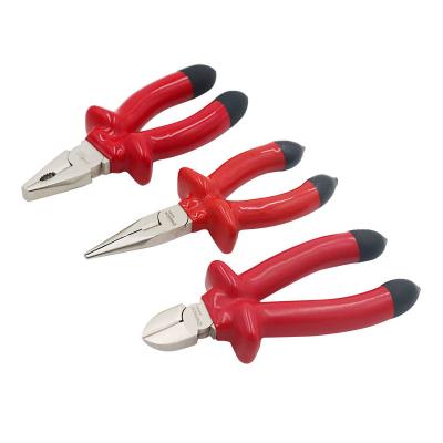 China WIRE STRIPPER Factory Outlet 1000V Long Nose Needle Diagonal Cutting Combination pliers Insulating pliers for Electrician for sale