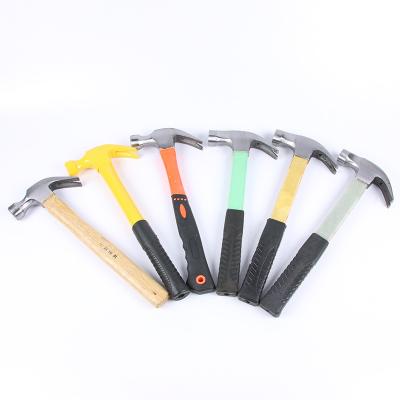 China Nail Hammer Hand Tools Low preice Latest Producing  formwork Beating Tools 8oz-12oz-16oz Claw Hammer for sale