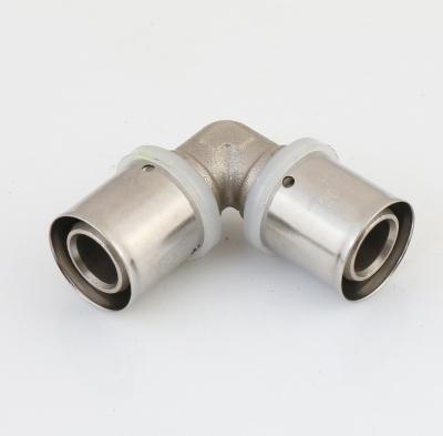 China Brass Pex Pipe Fittings Press Fittings Elbow For Pex-Al-Pex Pipe Equal for sale