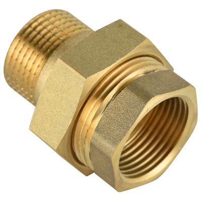 China Hot Selling Union Brass Fittings Male Straight Thread Sealed O Ring For Pex Pipe Equal for sale