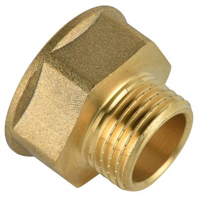 China Brass Thread Fittings Reducer Female / Male Thread For Sanitary Pex Equal for sale