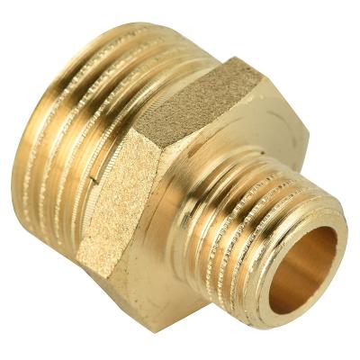 China Male-to-Male Brass Thread Nipple Reducer Nipple Pipe Fittings Fitting Reducer for sale