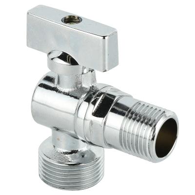 China 1/2 Inch Angle Valve General Chrome Plated Bib Cock Brass Cock 1/2-3/4 for sale