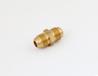 China Gas Fittings Male Adapter Brass Flare To Flare End With NPT Thread Fitting Connector Copper Pipe Equal for sale