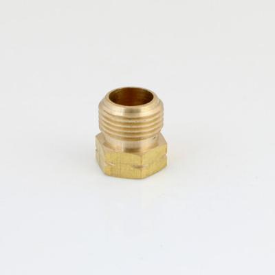 China Male NPT Brass Wire Fittings Gas Nut Braid Connector Hose Fitting Copper Equal for sale