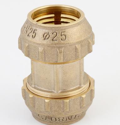 China Higher Quality Straight Brass Compression Fittings For PE Fittings Equal for sale