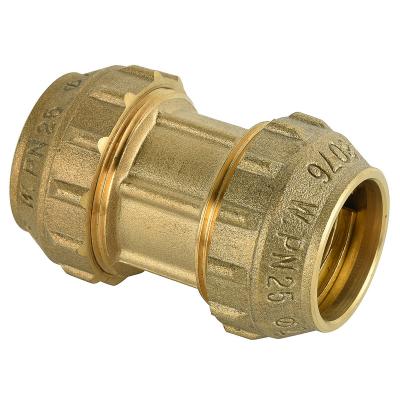 China good quality brass straight pe compression fittings for pe pipe equal for sale