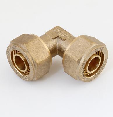 China Pex Pipe Fittings Double O-Ring Fittings Brass Connector Copper Elbow Compression Equal for sale