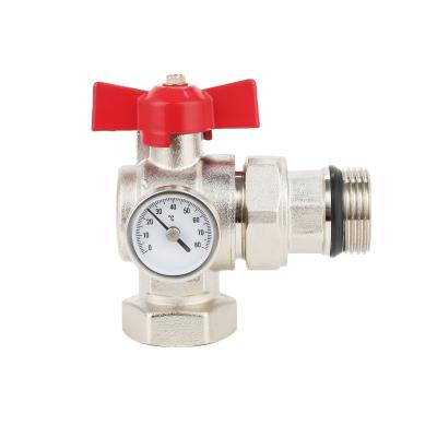 China ZL-4013 General Ball Valve Red Handle for sale