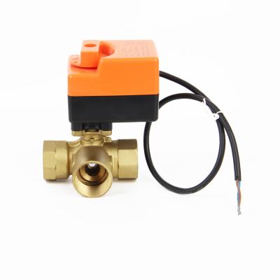 China Good quality home durable brass thermostatic underfloor heating supplier China kitchen mixing valve ZL-2133 for sale