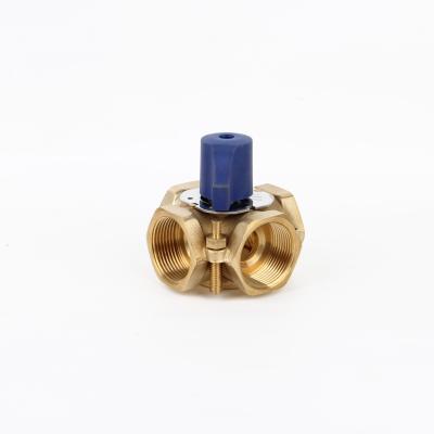 China ZL-2144 Super Home Grade Kitchen Brass Thermostatic Square Actuator Automatic Mixing Valve for sale