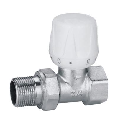 China ZL-2343 Home Kitchen Wholesale Best Quality Nickel Plated Forged Brass Thermostatic Factory Directly Supply Valve For Radiator for sale