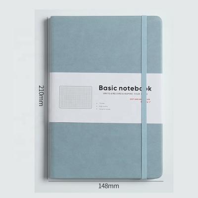 China With 2022 Wholesale Leather Undated Customizable Agenda Customizable Handmade Planner Notebook PU Pen Holder Simple Design Simple Design Diary With Elastic for sale