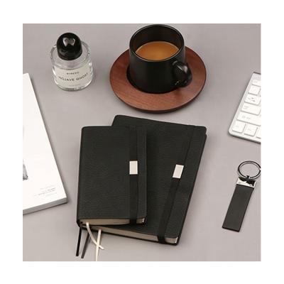 China Notebook with Logo Notebook Free Sample Undated Factory Price Leather Hard Custom Notebook A6 A5 Cover Elastic Band PU Cover Notebook for sale