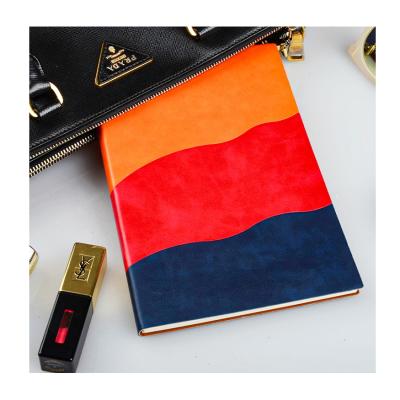 China Soft Cover Notebook Factory Make Colorful Seamless Leather Softcover Journal Agenda A5 Custom Planner Notebook For Student for sale