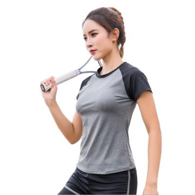 China Breathable Women's Short Sleeve O-Neck Sports Workout Zip Up Short Sleeve Fitted Crop Top Yoga Wear Jacket for sale