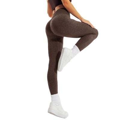 China 2021 Hot Selling Light Waist Ladies Yoga Seamless Breathable Pants High Lift Up Gaiters For Women for sale