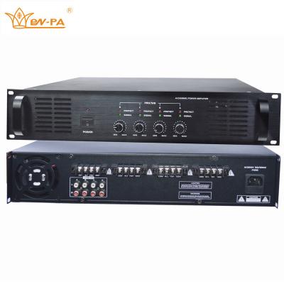 China Metal D Power Amplifier with 4 Channel for BGM for sale