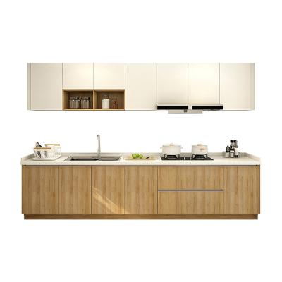 China New Designs Minimalist Wooden Kitchen Cabinet High Wall Cabinet Multifunctional Built-in Wall Cabinet Living Room Wine Cabinet for sale