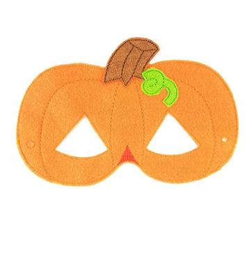 China PoeticExist Soft Custom Kid and Adult Halloween Party Costume Masks Pretend Play Felt Pumpkin Mask for sale