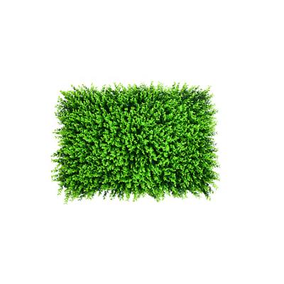 China Eco-friendly Diversiform Screen Hedge Screen Eco-friendly Artificialfence Boxwood Panel Fireproof Plant Grass Wall for sale