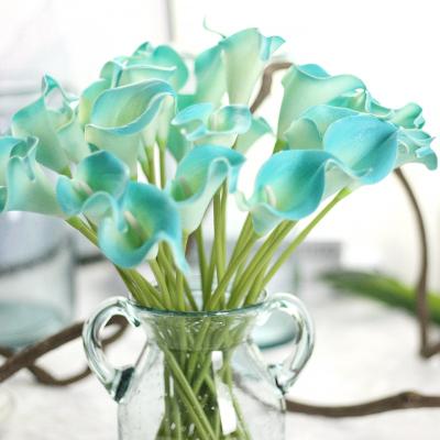 China Beautiful Real Touch Calla Lily Flowers Artificial Flowers Wholesale Artificial Colorful Wedding Bouquet for sale