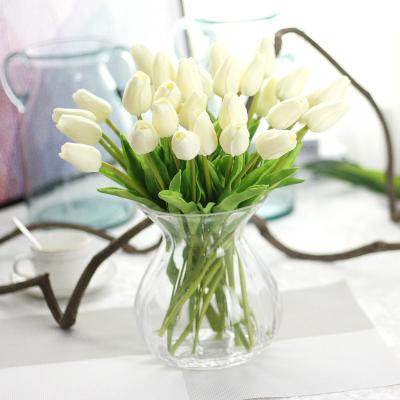 China Beautiful Colors Festival Decor Artificial Flowers Multiple Home Colorful Tulips Bouquet For Artificial Decoration Wedding for sale