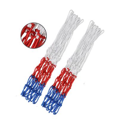 China White Red Polyester Basketball Net Portable Replacement 170g Durable 2 Pieces for sale