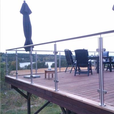 China Modern Glass Balustrade Prices Tempered Laminated Glass Standoff Stair Crate Enclosure Glass Balustrade for sale