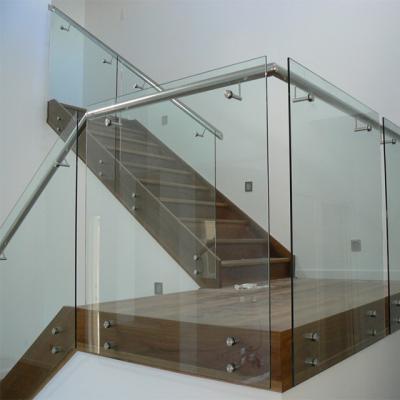 China Modern U Channel Railing System And Dividers Glass Balustrade For Balcony Hospital Railing for sale