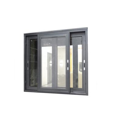 China Magnetic Screen Wood Grain Casement And Sliding Windows Frames Design for sale