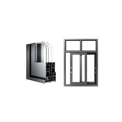 China High Quality Aluminum Alloy Aluminum Fabric Window Design Double Glazing Windows for Magnetic Screen Curtains and Doors for sale