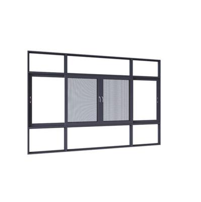 China Wholesale Aluminum Glass Aluminum Frame Folding Windows, Florida Screen Windows High Security Impact Casement Window Double Glazing HU Standard for sale