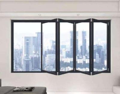 China Magnetic Screen Bi Folding Window Doors Folding Window Patio Door Folding Window System Folding Windows for sale