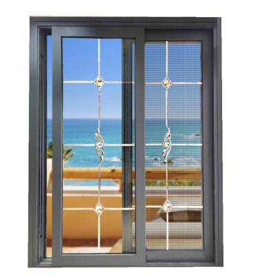 China Aluminum Window Magnetic Custom Design Best Sliding Doors And Screen Windows for sale