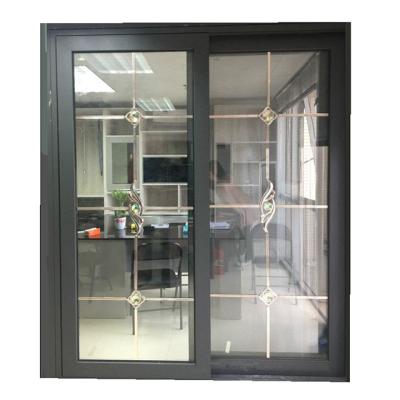 China Magnetic Screen Factory Cost Large Sliding Windows Modern Design Office Black Thermal Break Best Aluminum Window For Sale for sale