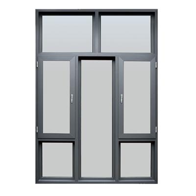 China Manufacturers Price Magnetic Powder Coating Aluminum Window Heat Insulation Screen Tilt Tower Window for sale