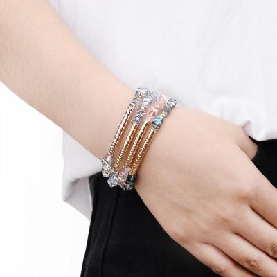 China CLASSIC Thanks Daily Natural Multi Tourmaline Micro Faceted Rondelle Bracelet miyuki beads bracelets for sale